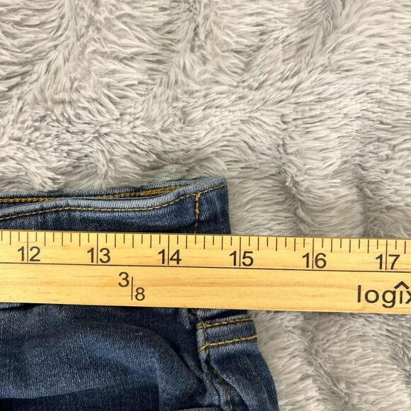 Denim & Co Womens Size 8 Blue Straight Leg Stretch Jeans Mid Rise Pocket Trim - Picture 6 of 8